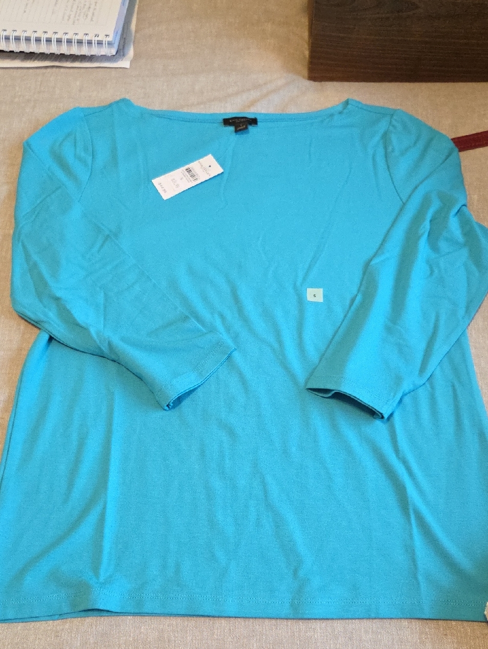 Ann Taylor Factory Turquoise Knit Top